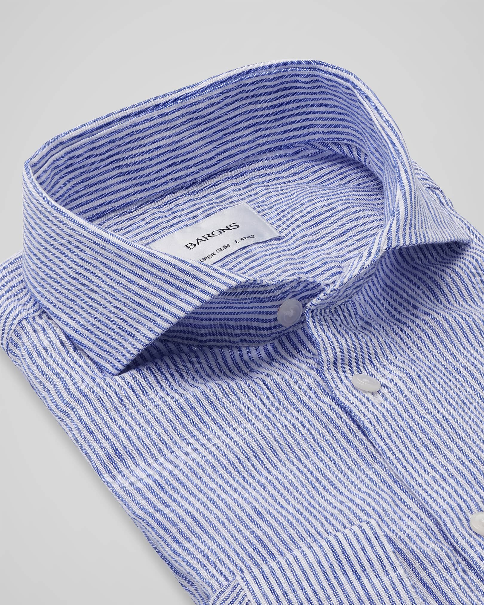 The Sicilian 2.0 | Narrow Mid Blue Stripe