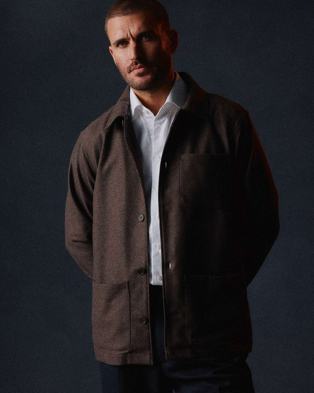 The Wool Overshirt | Dark Brown